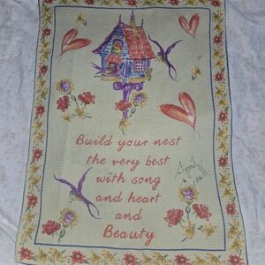 April Cornell Multicolor Tapestry with Red and Purple Accents